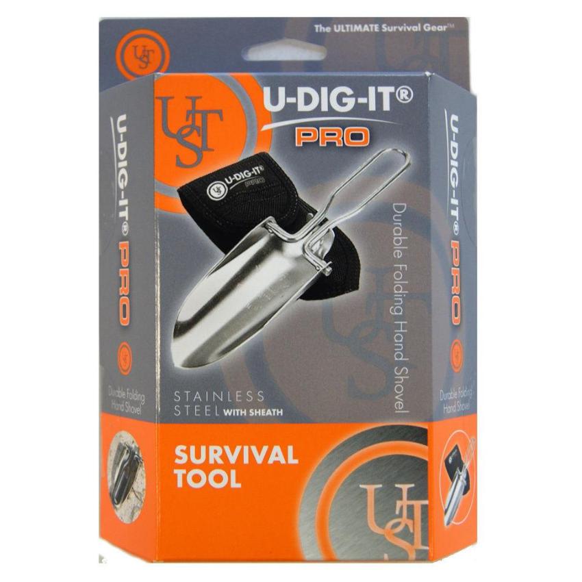 UST &quot;U DIG IT PRO&quot; Folding Stainless Steel Shovel - Naa Gear