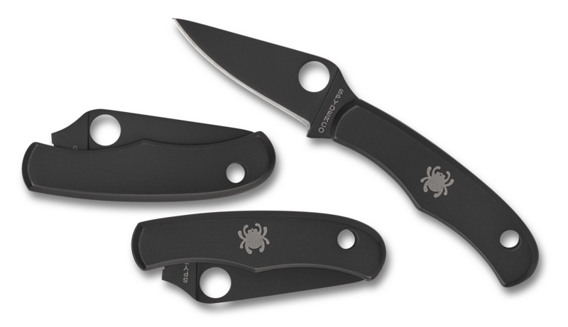 Spyderco Black Oxide Bug Micro Folding Knife