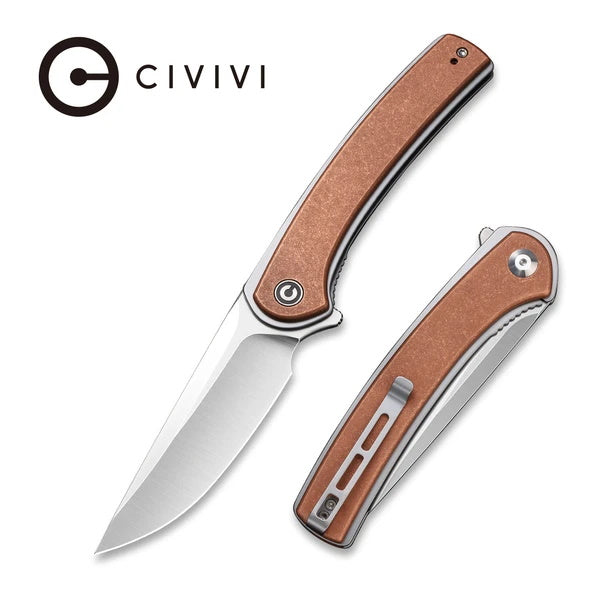 CIVIVI Asticus D2 Folding Folding Knife Copper Handle