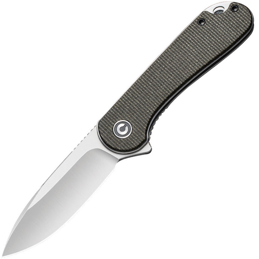 Civivi Elementum D2 EDC Flipper Knife Green Micarta