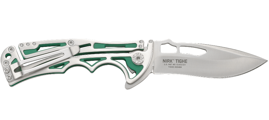 CRKT Nirk Tighe EDC Knife Klecker Lock Green