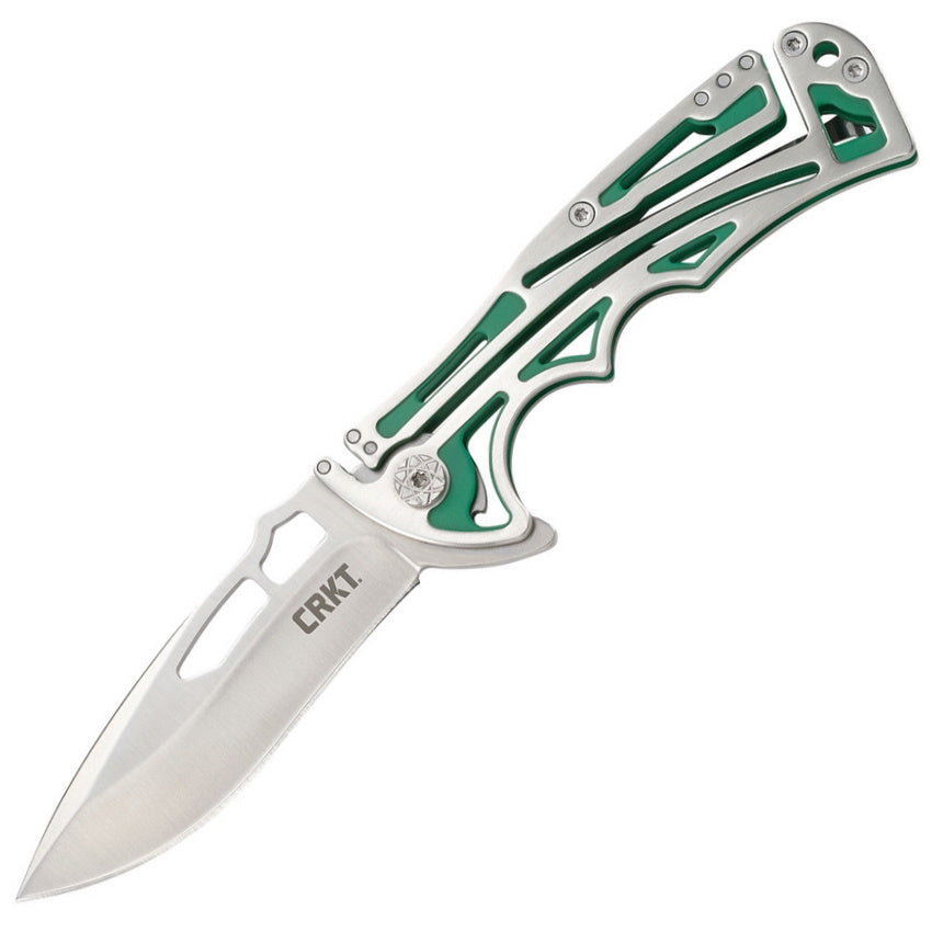 CRKT Nirk Tighe EDC Knife Klecker Lock Green