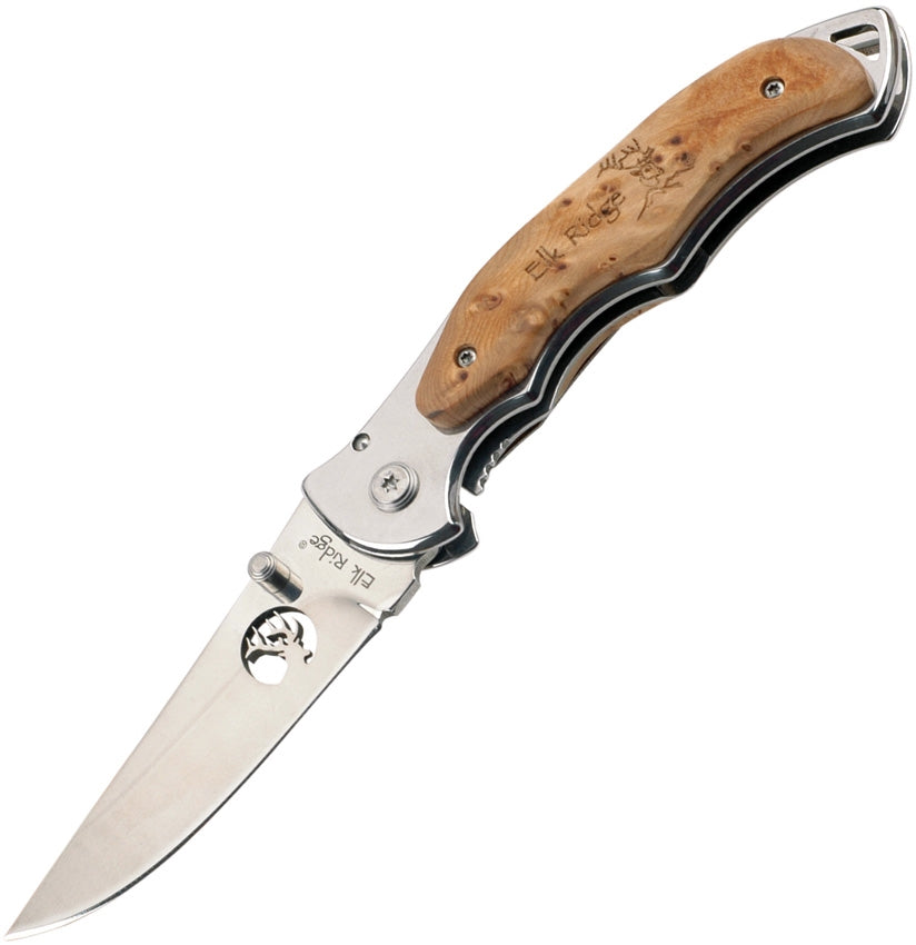 Elk Ridge Maple Folding Knife 3&quot; Blade ER519 - Naa Gear