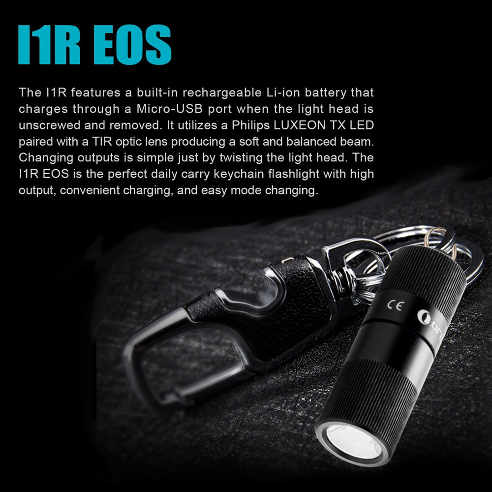 Olight i1R USB Rechargeable Keyring Torch 130 Lumens - Naa Gear