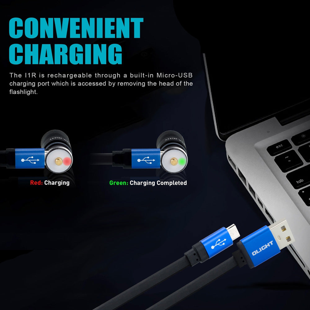 Olight i1R USB Rechargeable Keyring Torch 130 Lumens - Naa Gear