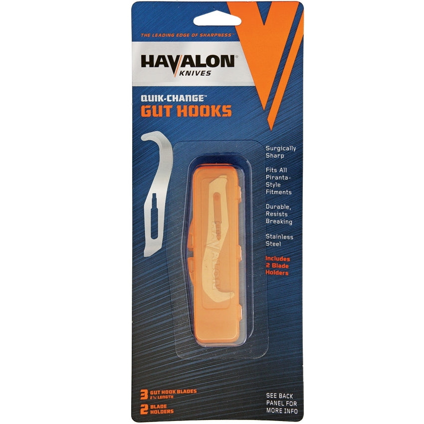 Havalon Piranta Replacement Gut Hook Blades Pack of 3 - Naa Gear