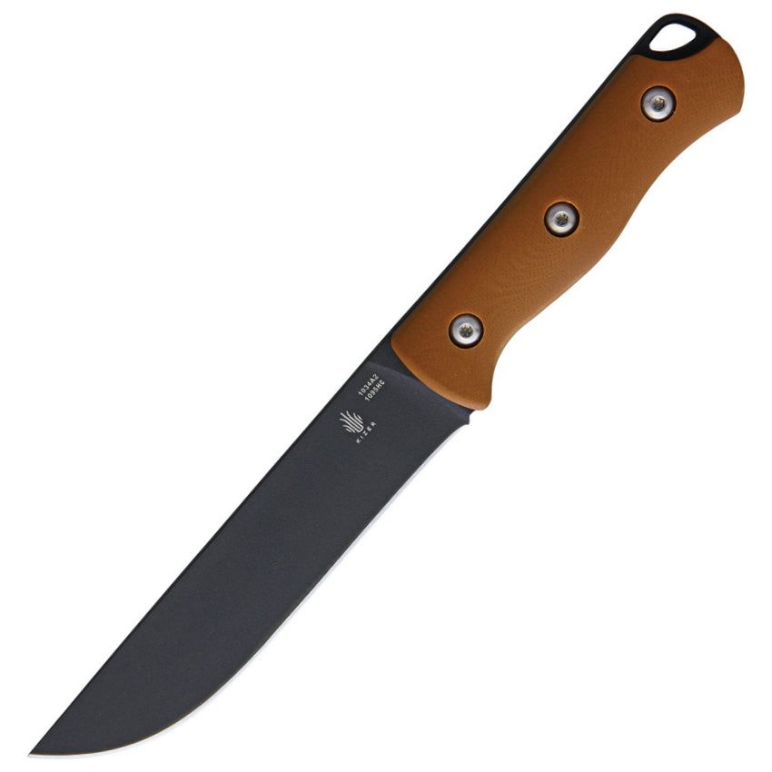 KIZER Bush Fixed Blade Knife w/ Kydex Sheath Tan KI1034A2 - Naa Gear
