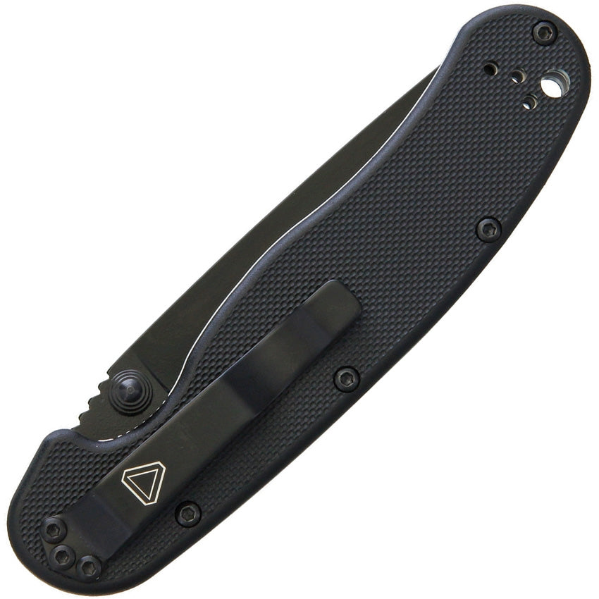 Ontario Rat II D2 Steel Folding EDC Knife Black 8830