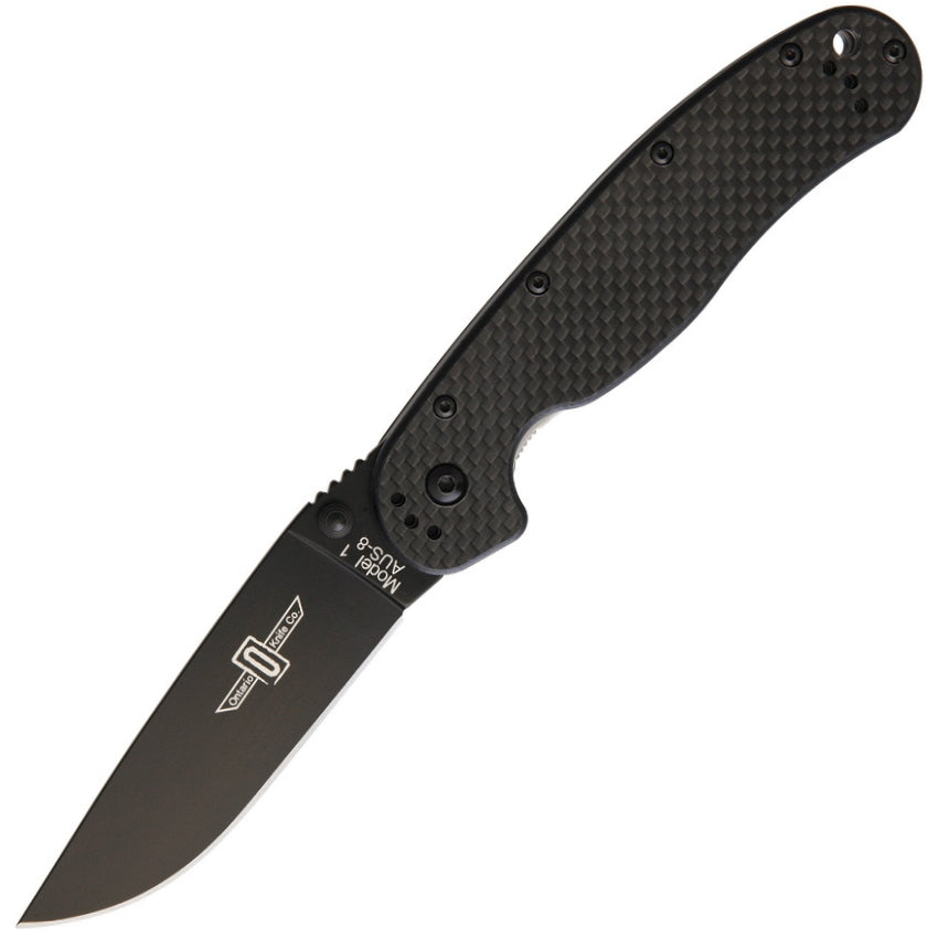 Ontario Rat 1 EDC Knife Carbon Fibre 8887CF - Naa Gear