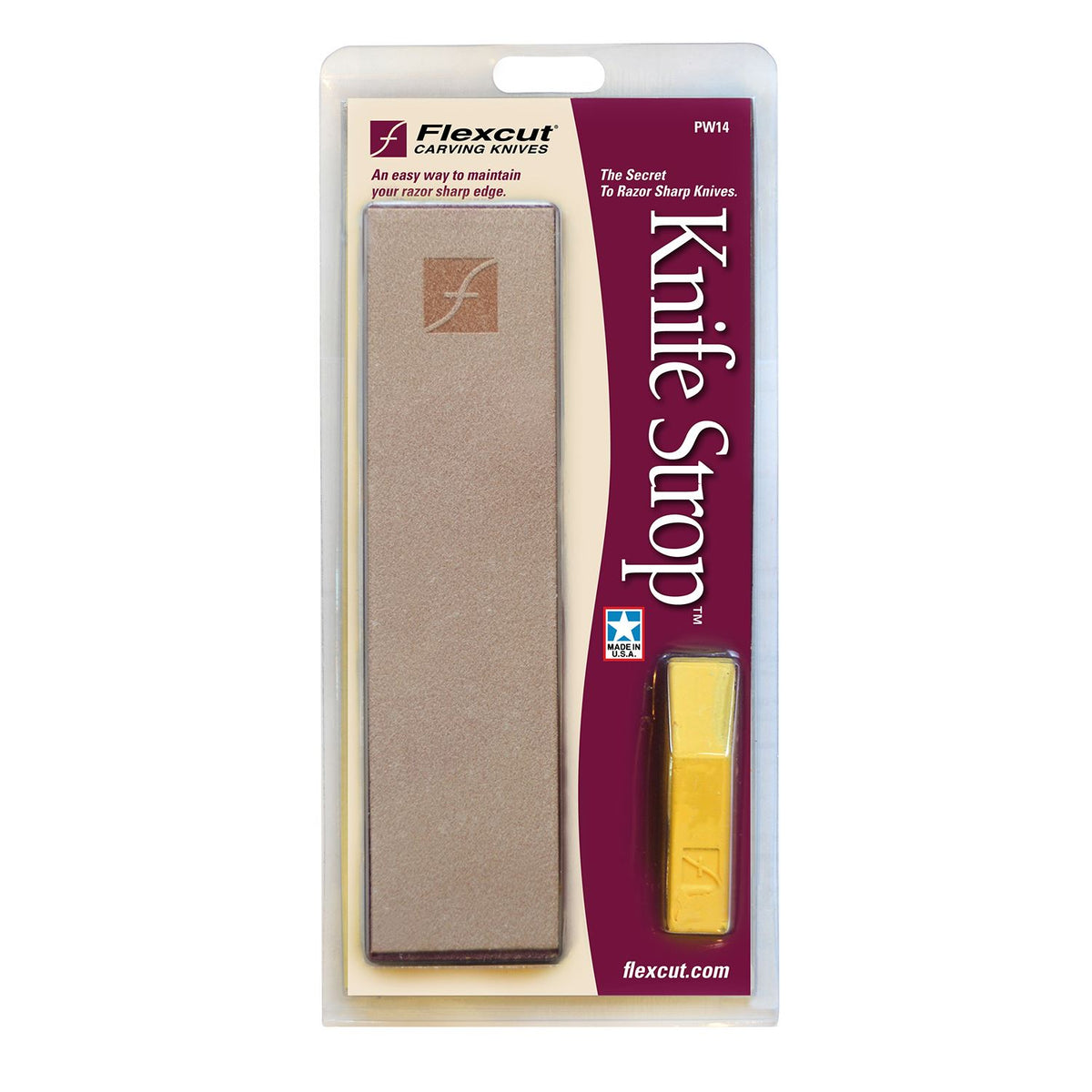 Flexcut Knife Strop w/ Polishing Compound PW14 - Naa Gear