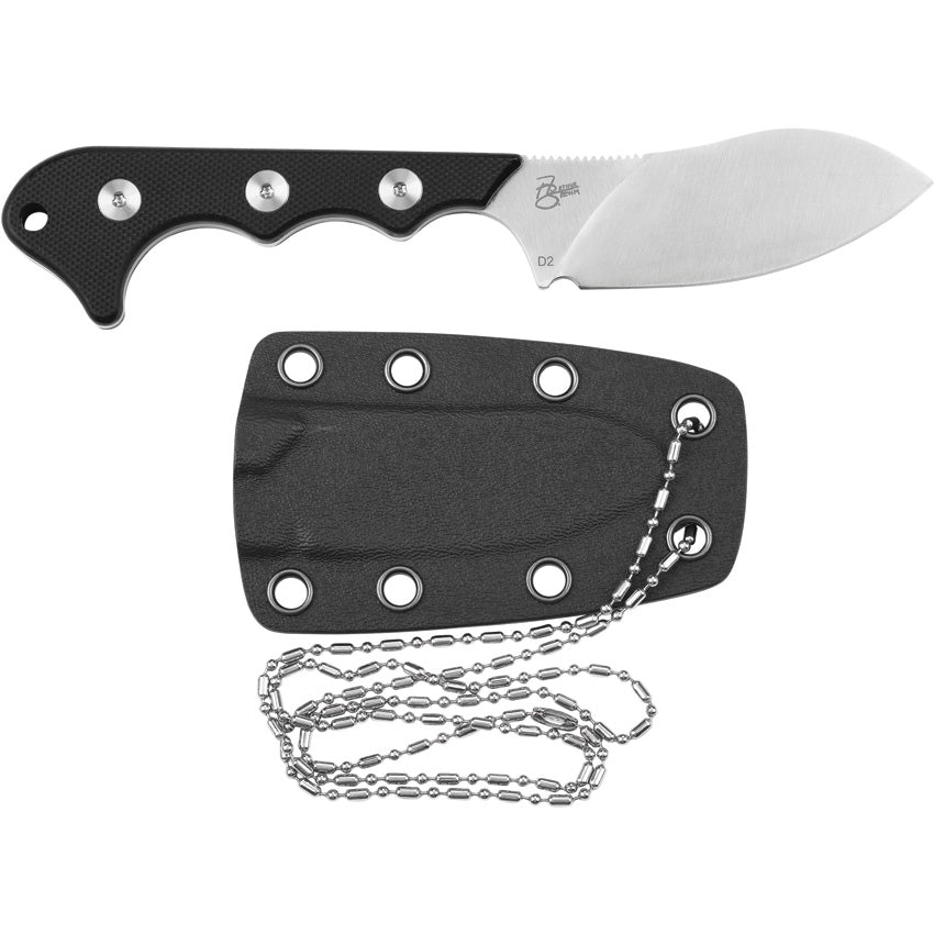 QSP Neckmuk D2 Neck Knife w/Kydex Sheath