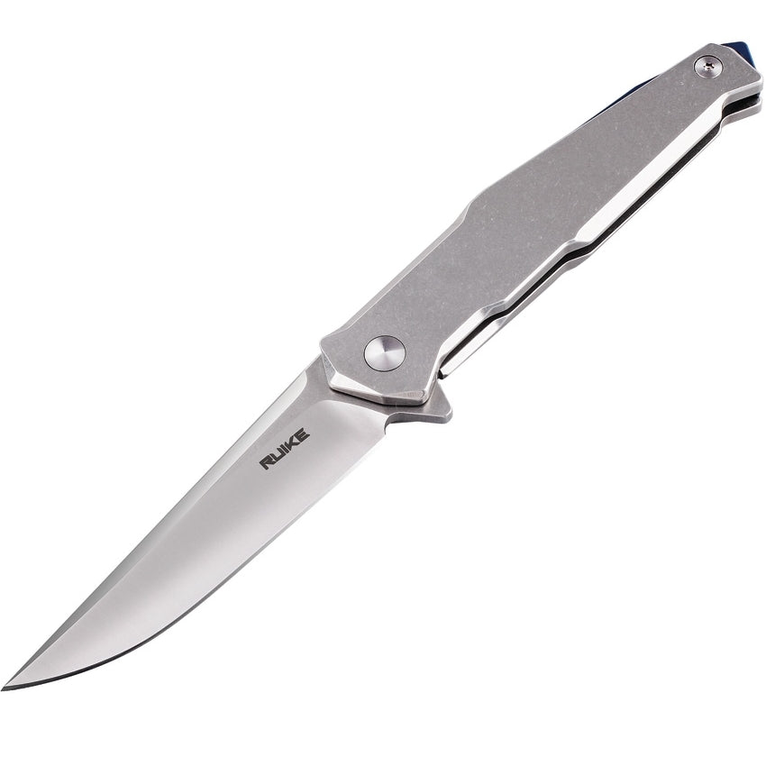 Ruike P108 Framelock Flipper Knife Satin Stainless Handles - Naa Gear