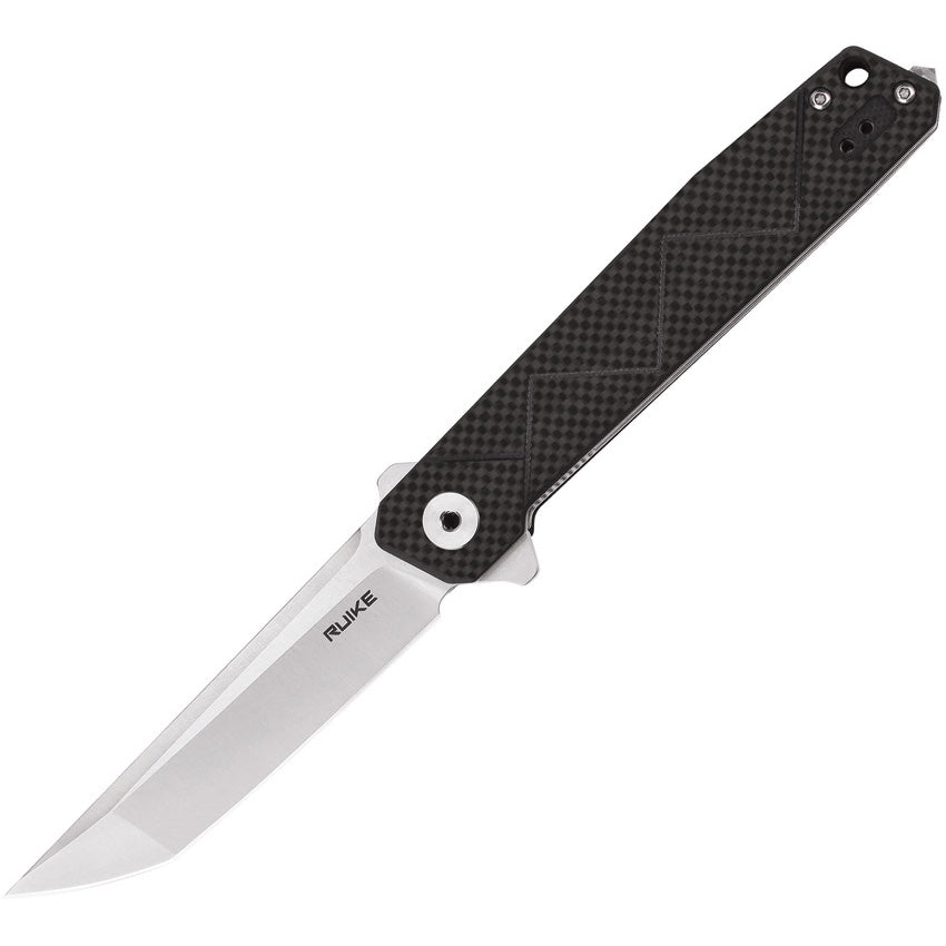 Ruike P127-CB Flipper Folding Knife Carbon Fiber - Naa Gear