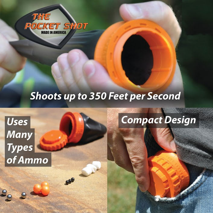 The Pocket Shot USA Slingshot - Pro Kit w/ Ammo - Naa Gear