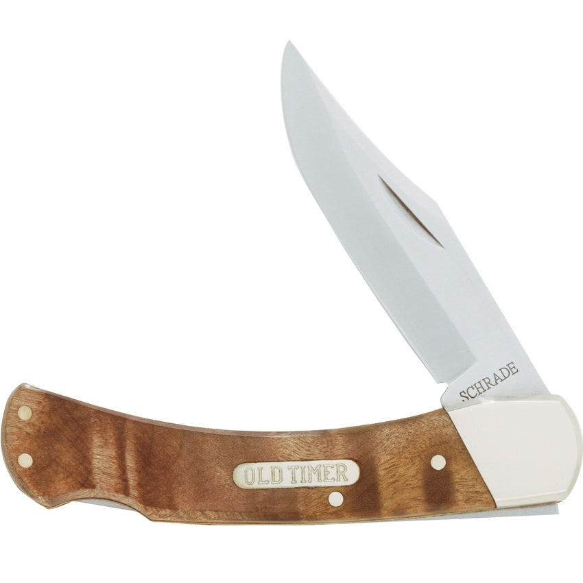 Schrade Old Timer Golden Bear Pocket Knife 6OTW w/ Leather Pouch - Naa Gear