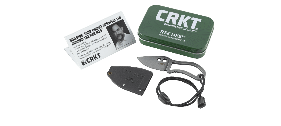 CRKT RSK Mk5 Survival Knife w/ Tin - Naa Gear