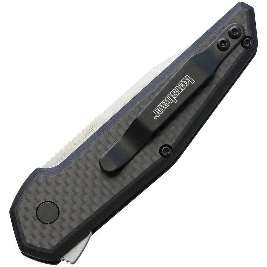 Kershaw Fraxion Black Satin Flipper Folding Knife 1160 - Naa Gear