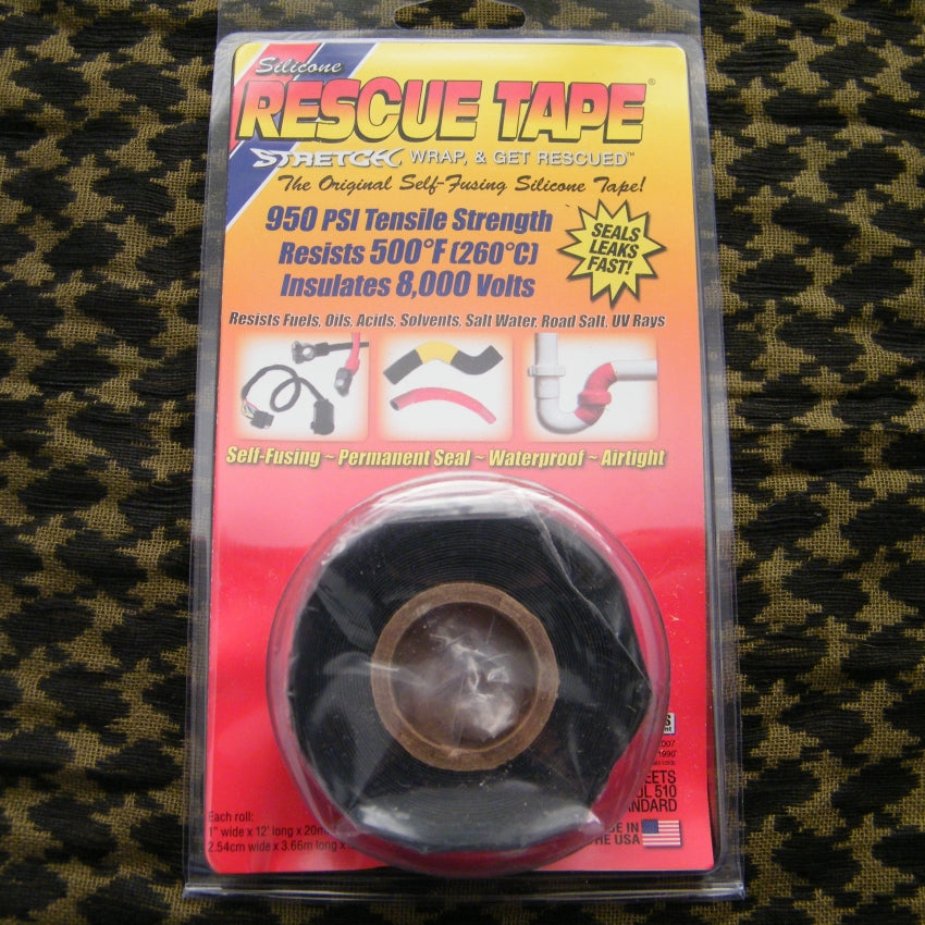 Rescue Tape Silicon Repair 950 PSI Premium Black - Naa Gear